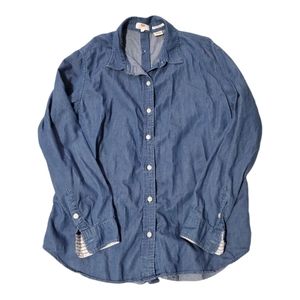 Levi's Women's Long Sleeve Denim Boyfriend Fit Button Down Jacket